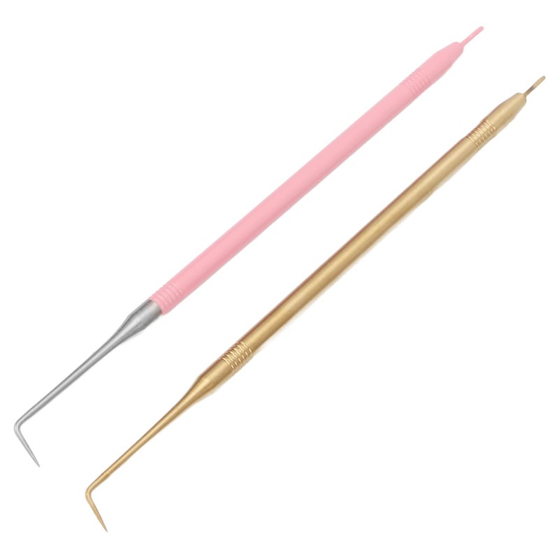 2 Teiliges Wimpernlift Dauerwellenwerkzeug, Gebogene Spitze, Kurzer Kamm B6, Doppelseitiges