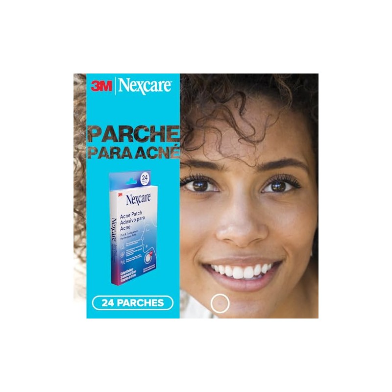 NEXCARE 3M Parche para Acné Transparente con Gel Hidrocoloide 24