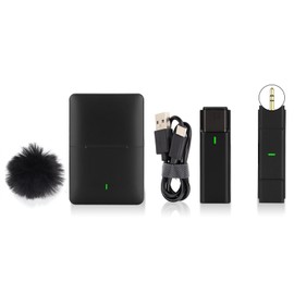 Wireless Lavalier Microphone Multifunction Wireless Noise Reduction Mic for Live Show Interview Vlog Short Video 3.5mm