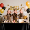4 Pcs Leopard Print Party Tablecloth Decorations, Waterproof Rectangle Safari