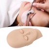 Lash Mannequin Head Reusable Soft Touch Rubber Replaced Eyelids Mannequin