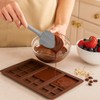 Mrs. Anderson's Baking Chocolate Mold, Non-Stick European-Grade Silicone, Triple Chocolate