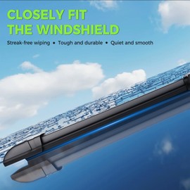 PARRATI® 3PCS Windshield Wiper Blades for RAV4 2019-2023 - Exact Fit Replacement Front and Rear Wipers - 26+16+12 | All-Season Durability - Quiet & Streak-Free Wiping - Easy Installation