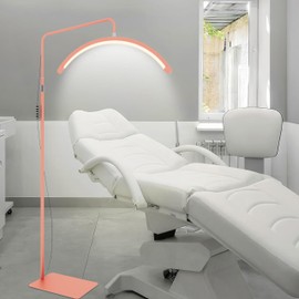 toyshi 23 Inch Eyelash Extensions LED Light Lamp for Beauty and Content Creation, Adjustible Brightness Arched Lash Light for Lash Extension, Skincare, Eyebrows, Tattoo, Half Moon Lamp