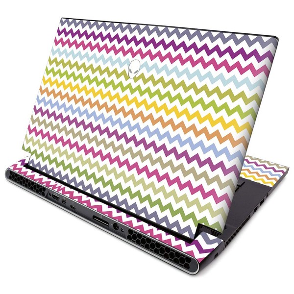 MightySkins Skin for Alienware M15 R2 (2019) - Rainbow Chevron