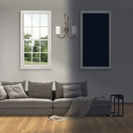 Sneulletoys Portable Temporary Blackout Blinds Stick On,Velcro Blackout Blinds No Drilling,300*145 Cm Blackout Window Film Cut Any Size,Blackout Curtains for Bedroom Baby Travel Bathroom Kitchen Car