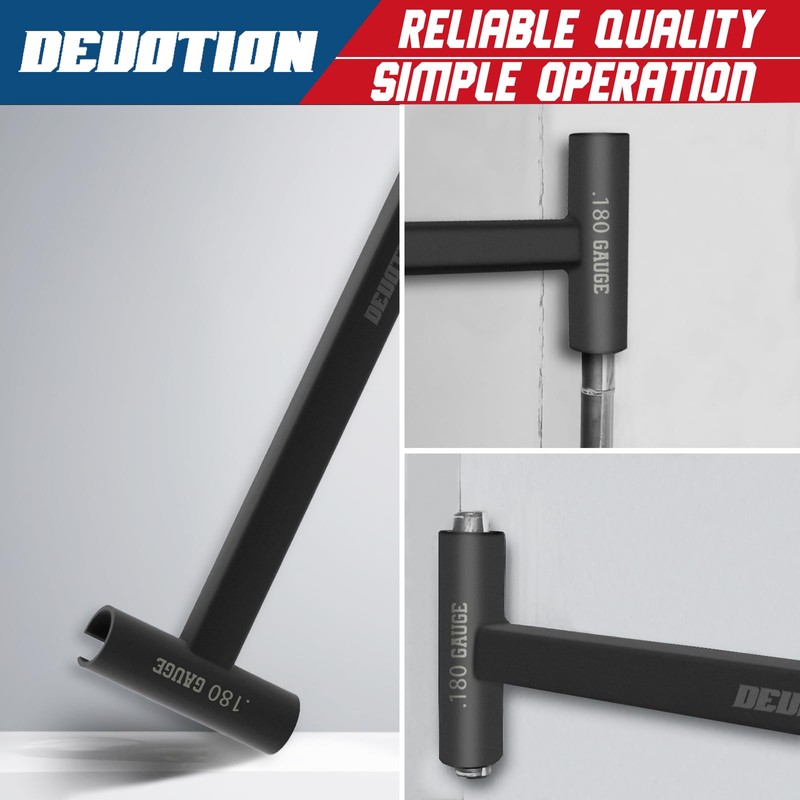 DEUOTION Door Hinge Adjustment Tool for .134 and .180 Gauge