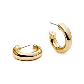 Ana Luisa Small Gold Hoop Earrings - Tia Mini - 14K Gold Plated Chunky Hoop Earrings - Hypoallergenic, Water-Resistant, Tarnish-Free - Ana Luisa Earrings - Gold Hoops Earrings - Women Gift Ideas
