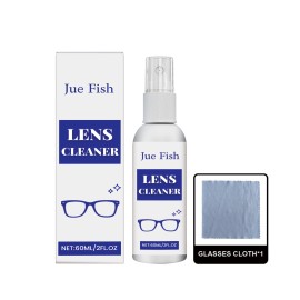 Unbranded Glass Cleaner & Lens Cleaner Spray for Eyeglasses Anti-Fog Scratch Removal 60ML