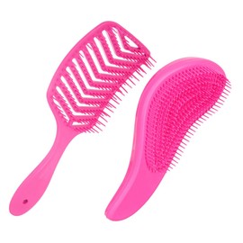 SAFIGLE 2pcs Lightweight Scalp Massage Volumizing Brush for All Hair Types for Wet Dry Hair Care