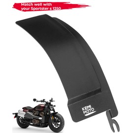 KEMIMOTO Radiator Tank Cover Guide Plate Compatible with Sportster S 1250 2021-2025, Protect Driver Leg Side Fairing Left Engine Side Cover, Black