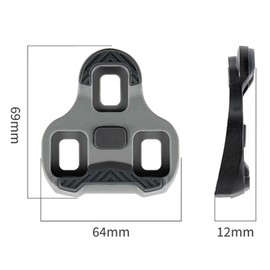 Cleats, Pedale für Look Keo Bike Pedale 3-Loch Grip Blade 2 Max Cleats Fahrrad, Cleats Set, Kompatibel mit den Look KEO Blade, 2 Max, Classic 3, Easy und Power Tap Systemen, Grau, TPU, 4,5°