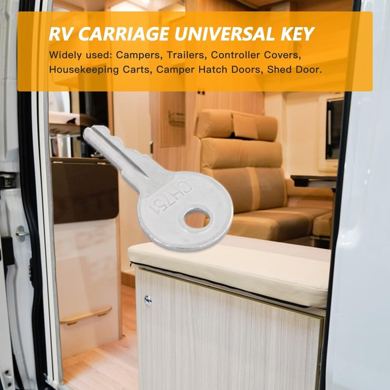 HaeKap 10x Universal Keys CH751 Replacement for RV Compartments Campers