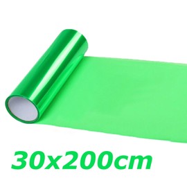Car Light Tint - Green, 30x200CM - Headlight, Brake, Taillight, Fog Light Smoke Film