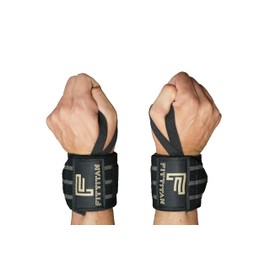 FITTITAN Weightlifting Wrist Wraps 18" Professional Quality Wrist Support with Heavy Duty Thumb Loop (Gray)