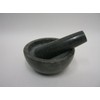 Marron Marble Pestle & Mortar Set in Natural Size: 3