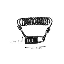 Operitacx 2 Stück Helm Kabelschloss Sicherheitsverschluss für Motorradhelme Wasserdichtes und Robustes Stahlseil für Reisen und Outdoor Aktivitäten Kompatibel mit Verschiedenen Helmmodellen