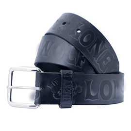 Lucky 13 Mens No Club Embossed Leather Belt Black XL