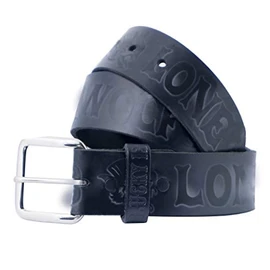Lucky 13 Mens No Club Embossed Leather Belt Black XL