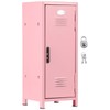 bigjvbfv Mini Locker with Lock and Key, Rustproof Metal Small