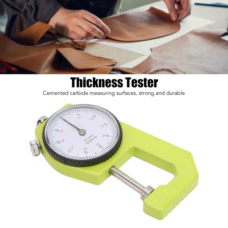 Thickness Gauge 0.1mm High Accuracy 0 to 20mm Range Round