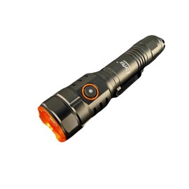 Vortex TK106R Tactical Rechargeable Flashlight 365nm UV Handheld Dual Switch High Lumen UP to 1000 Lumens End Cap Mini-USB Charging Powerful Dimmbale Torch in Black