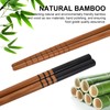 2 Pair Wooden Chopsticks Set, Chopsticks with Holder, Bamboo Chopsticks