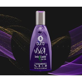 Ouro Uva Seda Capilar Hair Silk con Extracto de Semilla de Uva, Tratamiento para Cabello Suave y Brillante, Sin Aceites Minerales, 150ml, Pack de 3