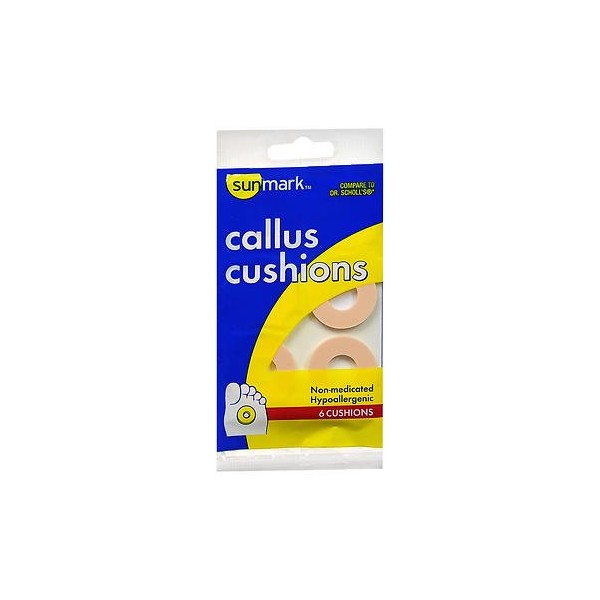 Sunmark Callus Cushions Non-Medicated - 6 ct, Pack of 6