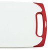Starfrit 10-Inch x 6-Inch Antibacterial Cutting Board, White and Red