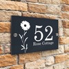 Badgemaster Modern Anthracite House Number Sign Plaque Stainless Steel Standoffs