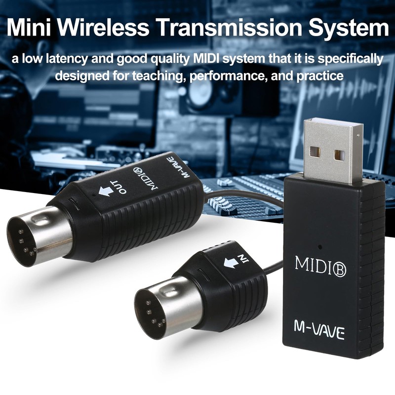 Sunydog New MS1 Mini Wireless Transmission System MIDI System MIDI