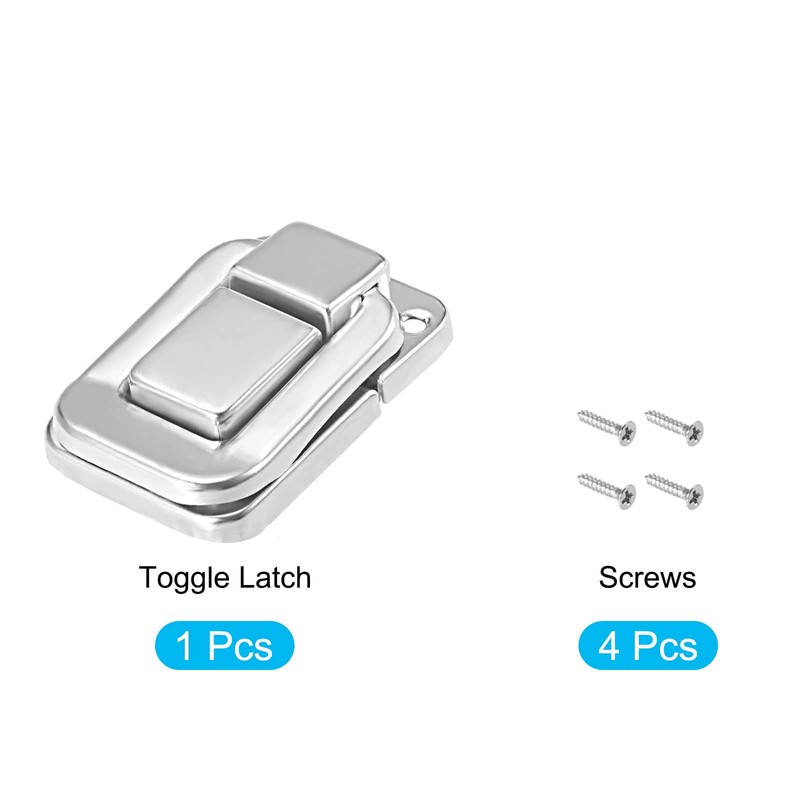 METALLIXITY Toggle Catch Lock (48mm x 32mm), Iron Hasp Latches