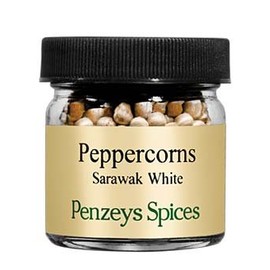 Whole Sarawak White Peppercorns By Penzeys Spices 1.2 oz 1/4 cup jar (Pack of 1)