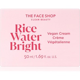 The Face Shop Rice Water Bright - Crema Facial Vegana Coreana de Agua de Arroz | Hidratante Iluminadora y Uniforme | K-Beauty para Efecto Piel de Vidrio | Nutrición Profunda, Anti-Opacidad y Rápida Absorción