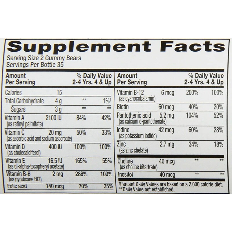 Multivitaminico L'il Critters 70 Gomitas