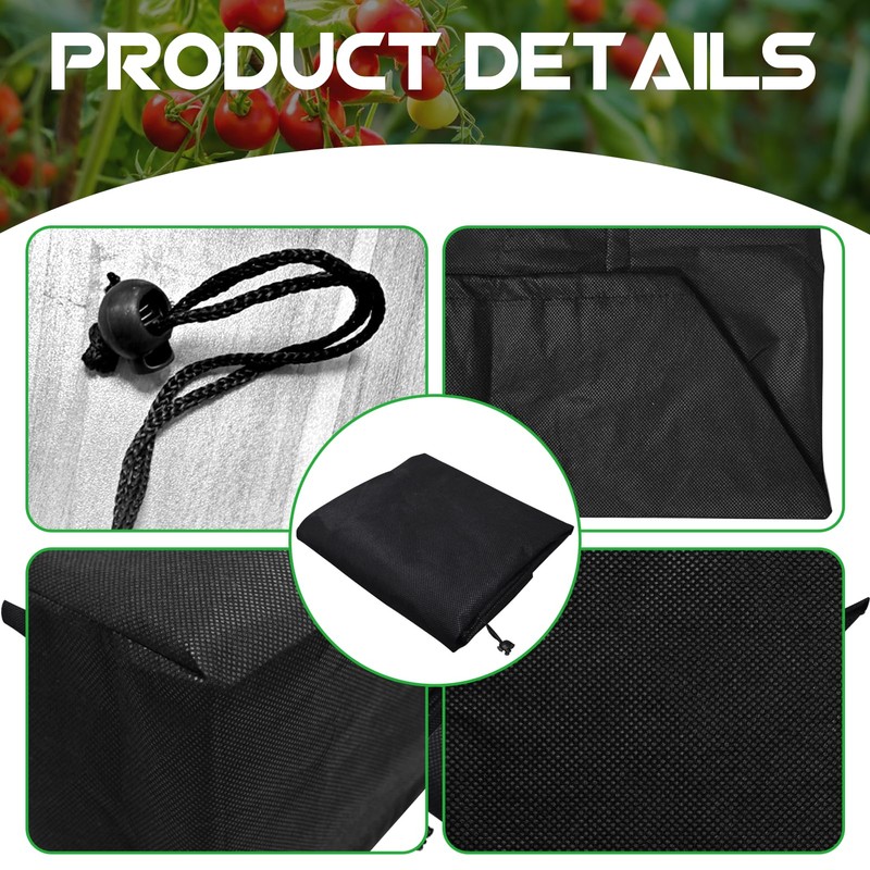 pdpdoc 3 Pack City Pickers Mulch Cover, 20" x 24"