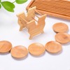 Bamboo Square Round Coasters Holder Set of 6/8 for Drinks