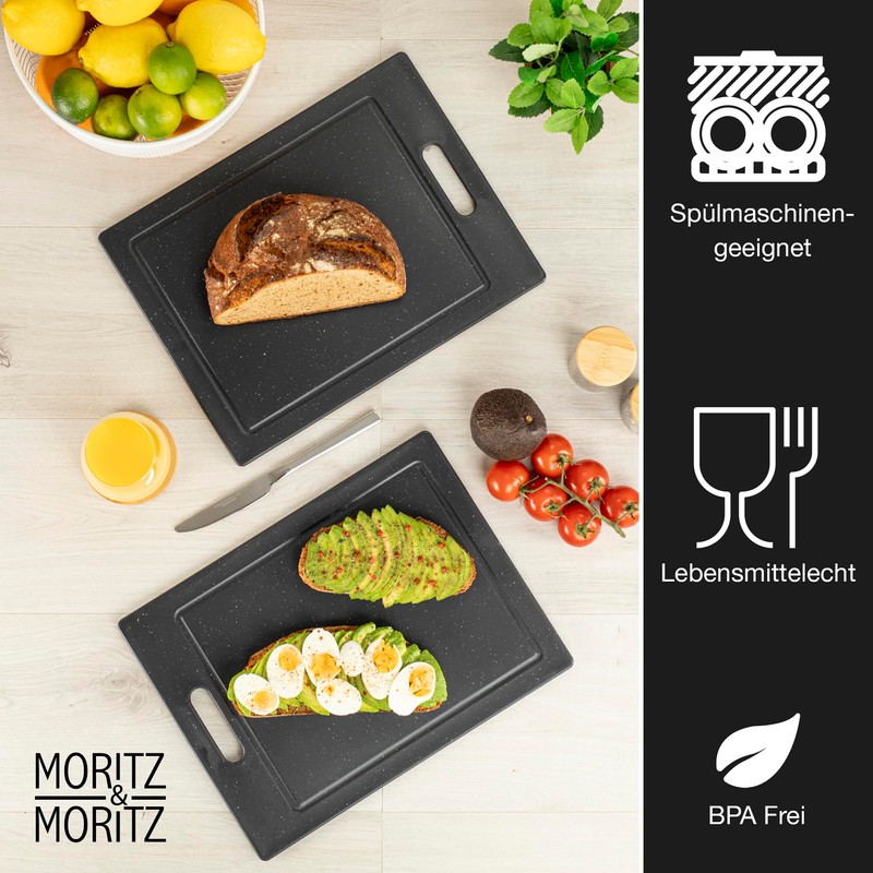 Moritz & Moritz Plastic Chopping Board, 36 x 27.5 cm,