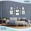 Icona Bay 8.5x11 Black Certificate Frame, Modern Style Wood Composite