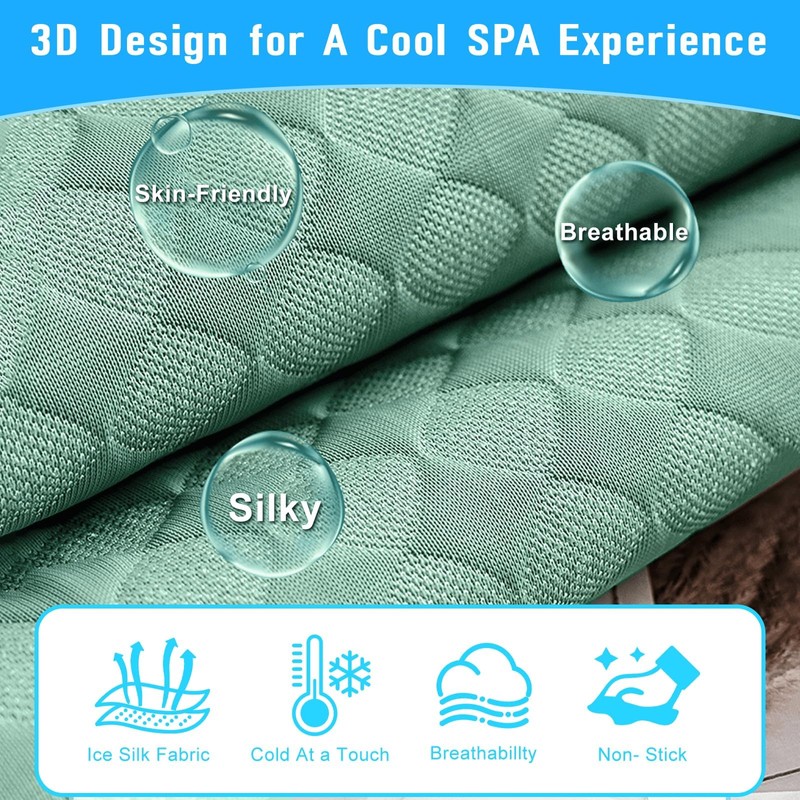 Golf Cart Cooling Ice Silk Seat Cover Blanket for EZGO