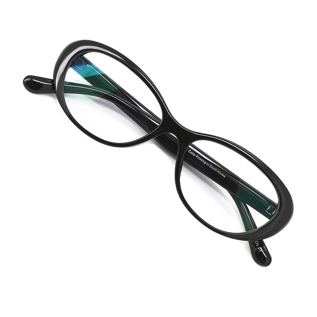 Reading Glasses Blue Light Blocking - Oval Computer Eyeglasses Frames for Women