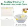 Commode Liners with Absorbent Pads for Bedside Commode, 50 Lemon