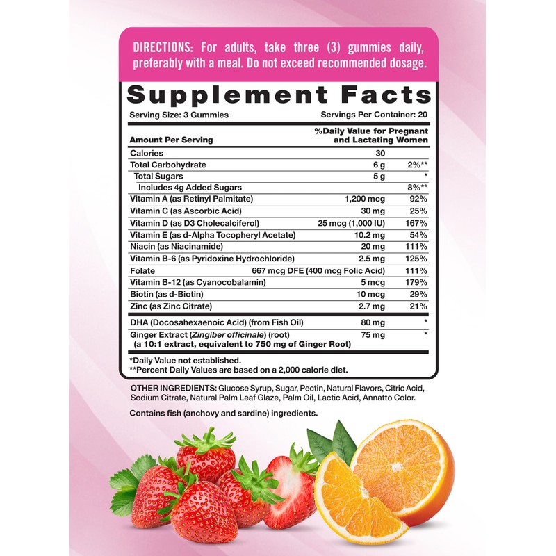 Nature's Truth Prenatal Multivitamin Gummies | with DHA & Folic