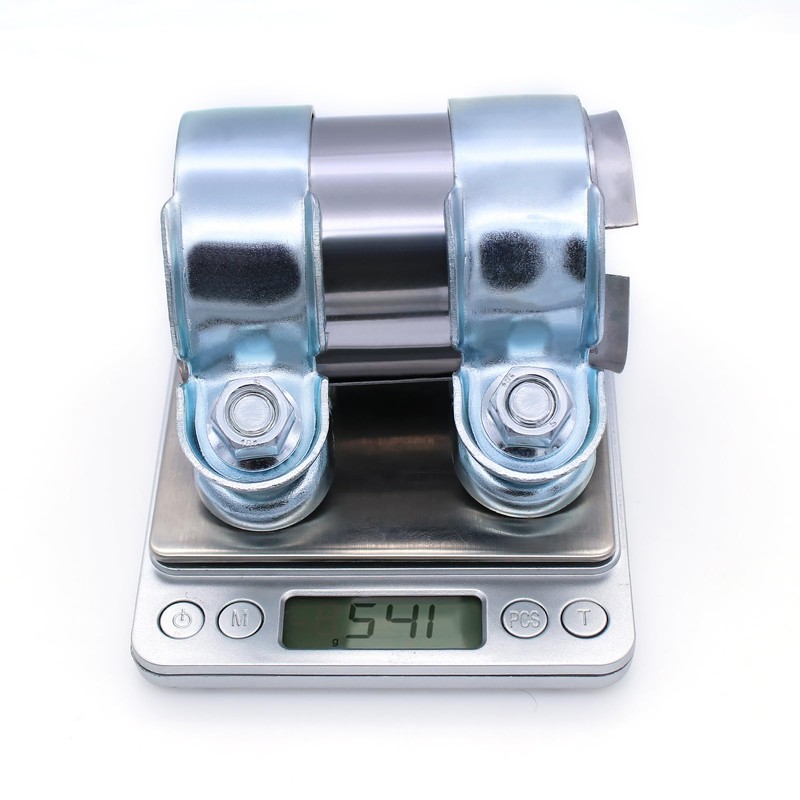 PWGHWG Exhaust Clamp 55 mm Double Clamp Exhaust Pipe Connector