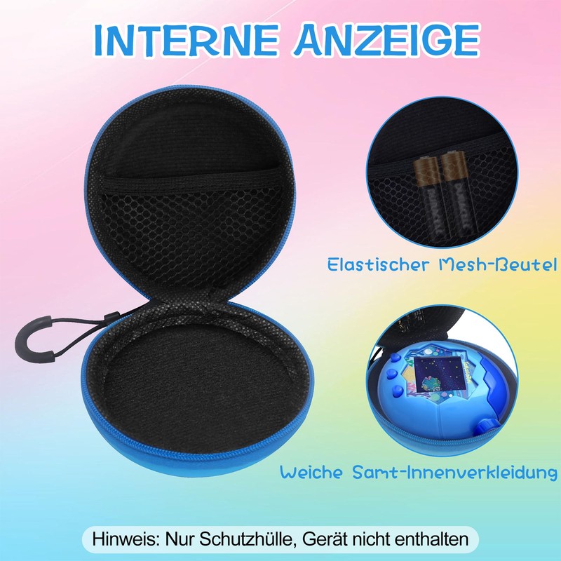 Tamagotchi Paradise Protective Kit - Hard EVA Case Lanyard and