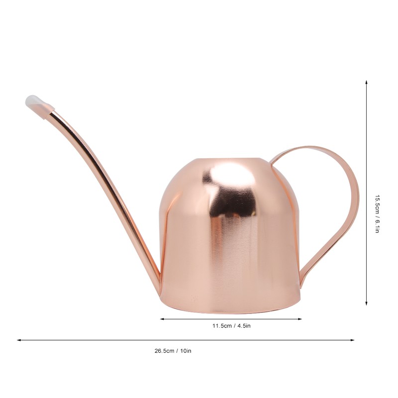 1000ml Stainless Steel Watering Can Sprinkle Pot Long Mouth Garden