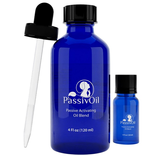 NaturalSlim PassivOil Essential Oil Drops - Aromatherapy Blends of Lavender Oil, Frankincense Oil, Ylang-Ylang Oil with Coconut Oil Base - Relaxation & Sleep Essential Oils for Diffuser - 120 ml