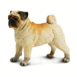 Safari Ltd. Pug Figurine - Realistic 2.75" Dog Figure - Educational Toy for Boys, Girls, and Kids Ages 3+
