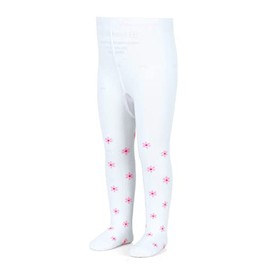 Sterntaler Unisex Baby Floral Tights, White